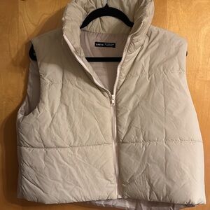 SHEIN Light Beige Puffer Vest
